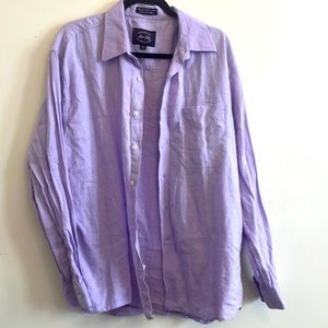 Allen Solly | Men's Button Up Dress Shirt, Purple, 32/33 16.5"
